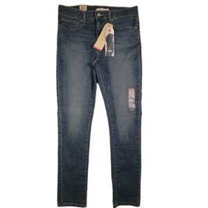 NWT Levi's Slimming Skinny Jeans Women's 31x30 Medium Wash Stretch Blue